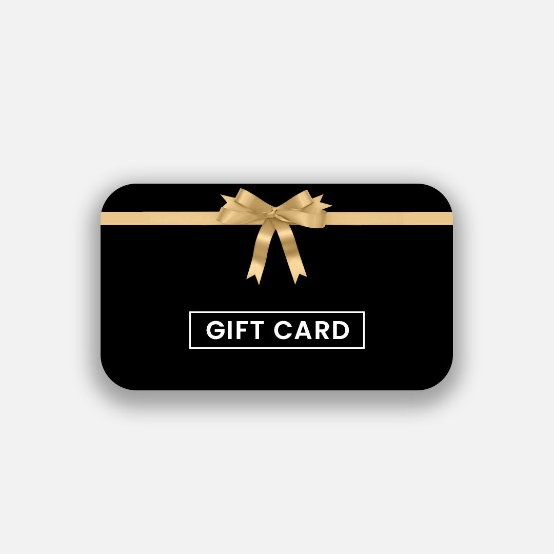 Glendavi' Designs e-gift card in black with gold ribbon