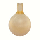 Frosted sand glass bubble vase, 11 in, with amber-to-cream gradient on a clean white backdrop