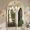 Arched Gold Metal Frame Bathroom Vanity Mirror video showcase