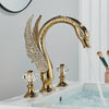 Gold Swan Widespread Bathroom Faucet with Crystal Handles video showcase
