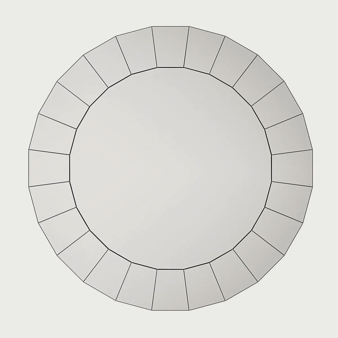 Antique Venetian-Style Ornate Round Mirror, 31.5 in video showcase