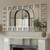 Greek-Key Venetian Mirrored Glass Wall Mirror, 48 x 28 in video showcase