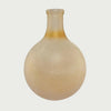 Slow cinematic tour of the frosted sand glass bubble vase from real product photography