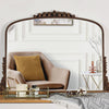 Antique Gold Baroque Mirror with Scalloped Crest, 36 x 23 in video showcase