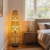 Tall Hand-Woven Cane Rattan Floor Lamp video showcase