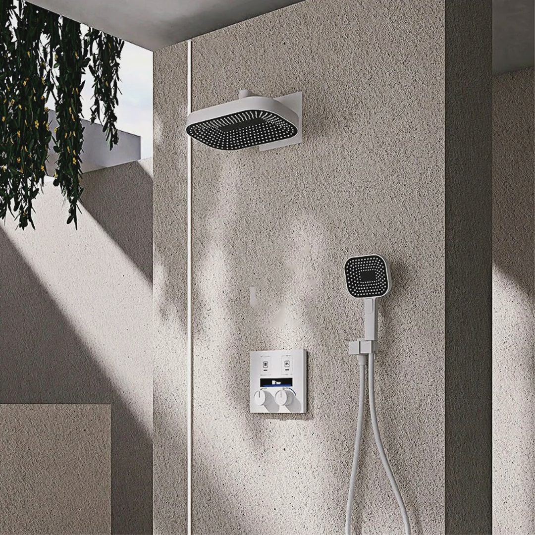 Concealed Digital Rainfall Shower Set with Handheld, Three Functions video showcase
